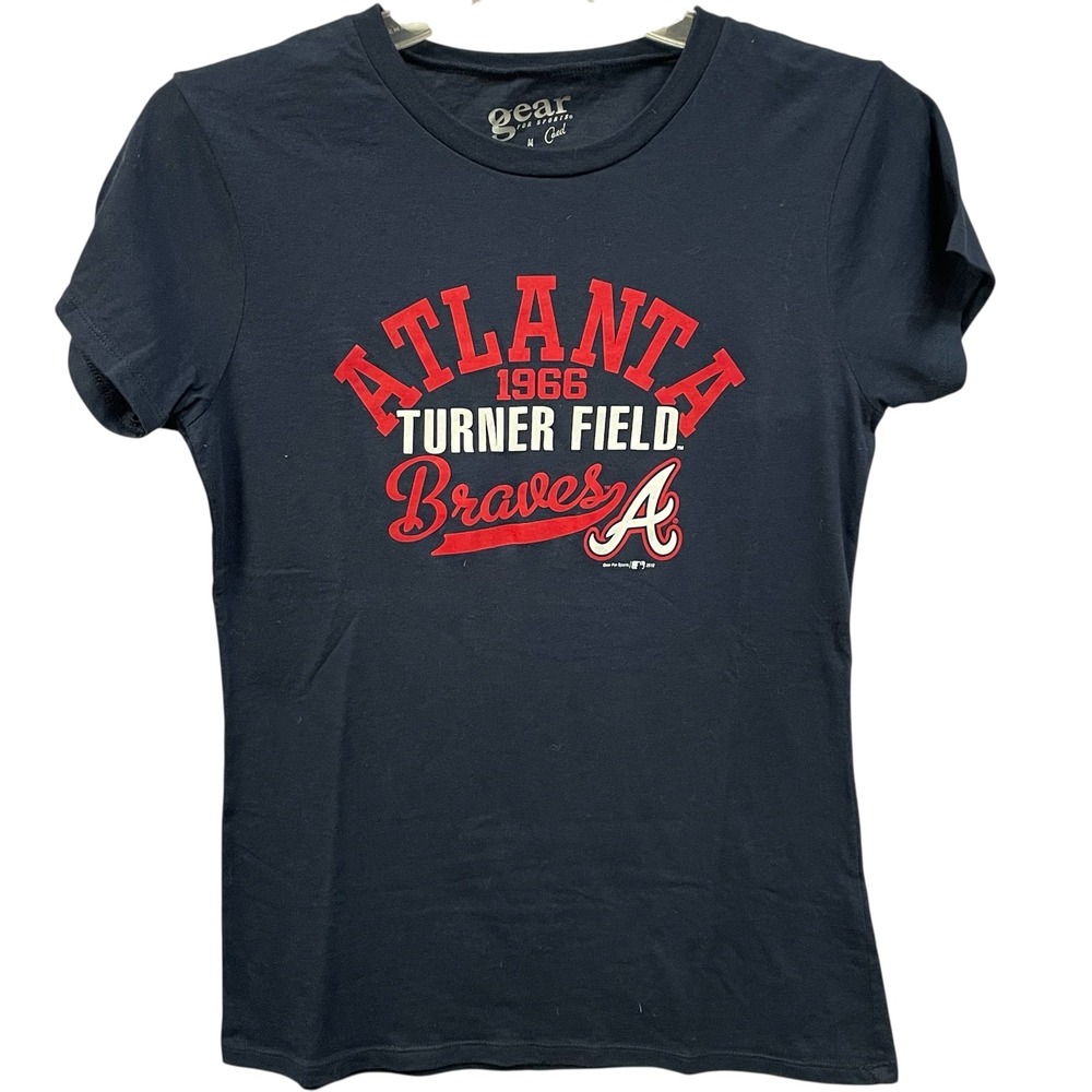 Atlanta Braves Turner Field 1966 MLB Baseball T-Shirt Women's Medium